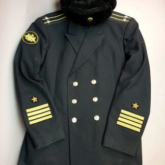 Sovjet marine officiers uniformjas met wintermuts