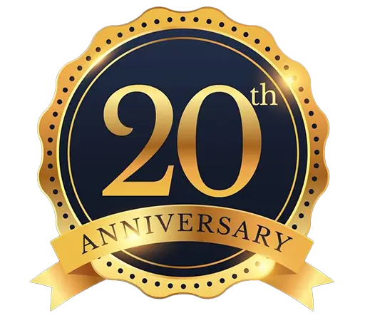 20 anniversary logo