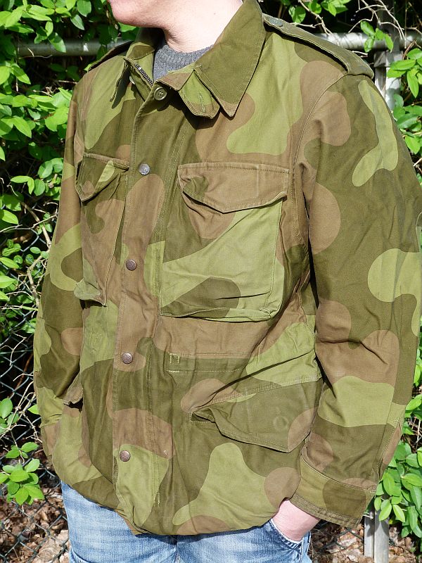 Internationale innovatie Toegepast Noorse NCJ camouflage jas, gebruikt - Militaria 4 You