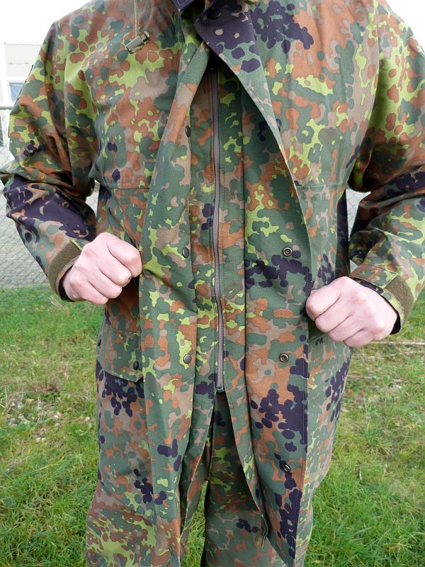 Flecktarn camouflage regenpak, jas en - Militaria 4 You