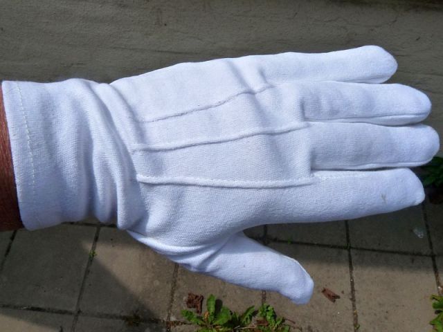 Plunderen Diagnostiseren Observeer Witte katoenen parade handschoenen - Militaria 4 You